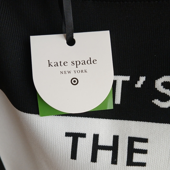 NWT Kate Spade Large Black & White Tote! Kate Spade Target! Stunning Bag! - Picture 4 of 6